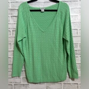 Fashion Bug V-Neck Sweater in Mint 18/20